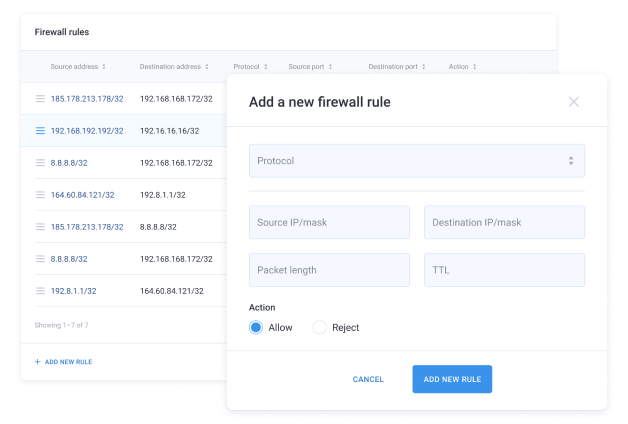 Continuous improvement of our cloud security platform by our own team of experts, enabling us to efficiently counter hacker and DDoS attacks of various nature and intensity